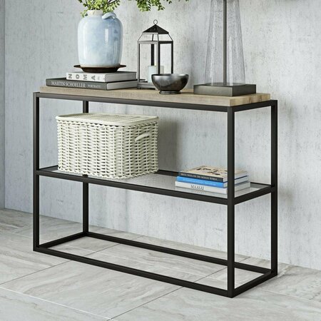 HENN & HART Hector Blackened Bronze Console Table AT0196